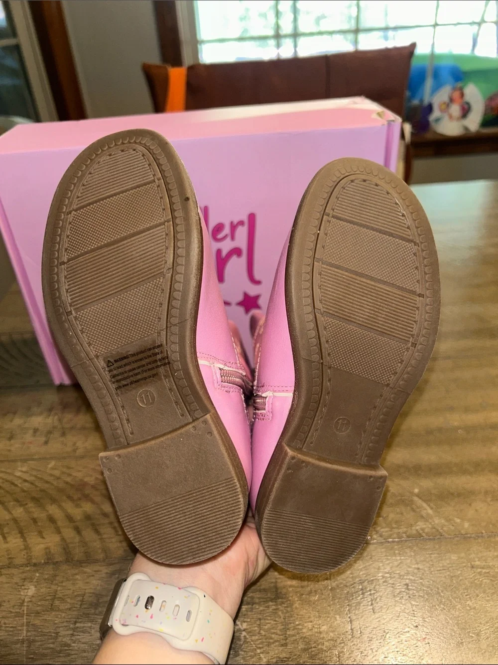 NEW Olivia Miller Shimmer Pink Girls Cowboy Boots size 11